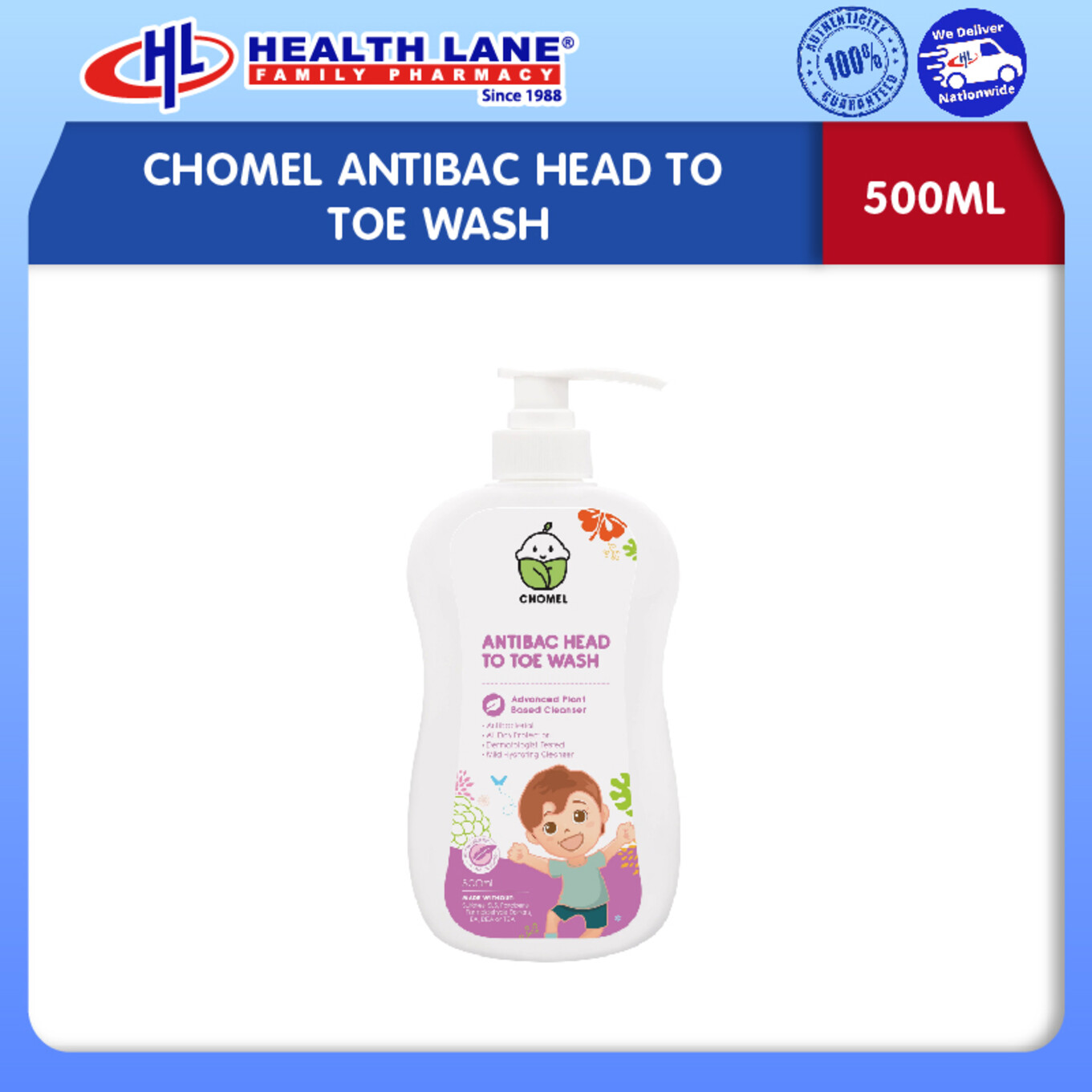 CHOMEL ANTIBAC SABUN SATU BADAN 500ML